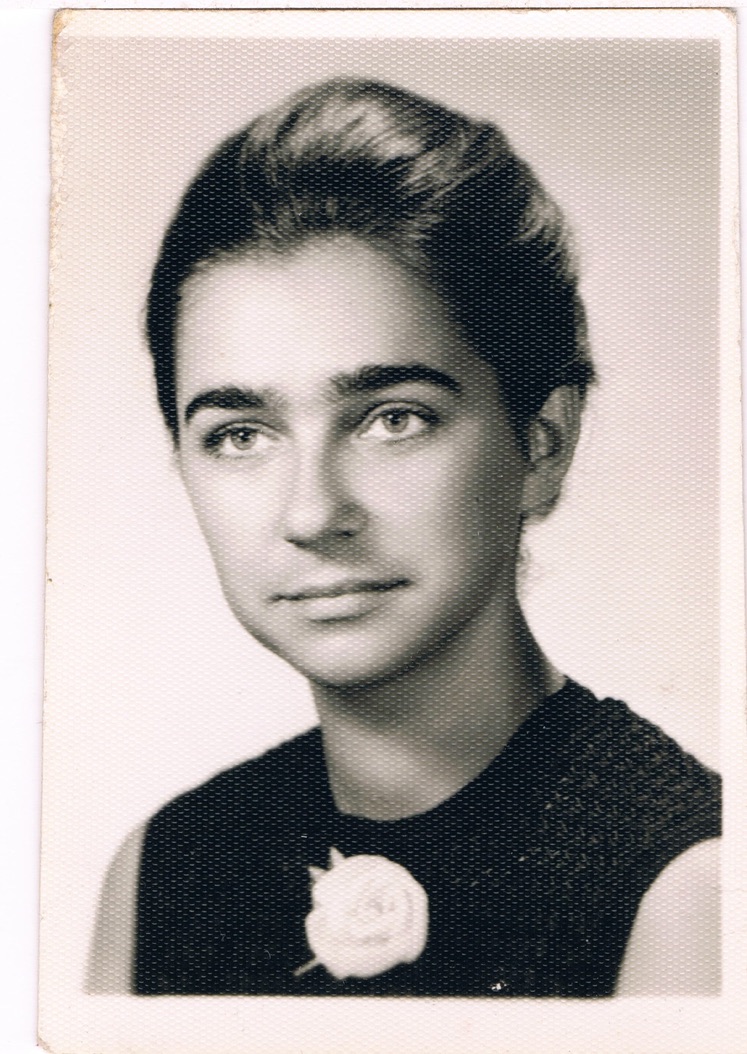 Bożena Gieburowska na fotografii z 1971 roku